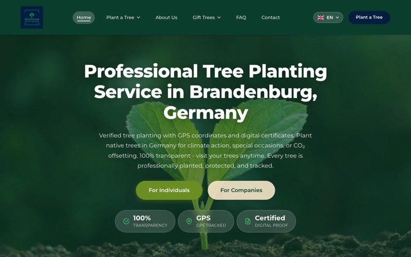 Earth Greening website